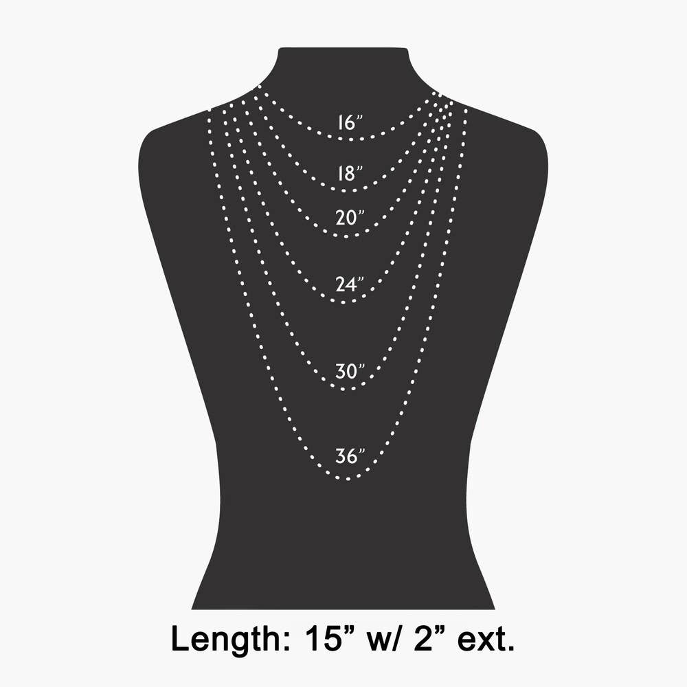Fame Accessories - Gold Dipped Cz Oval Bezel Pendant Ball Chain Necklace