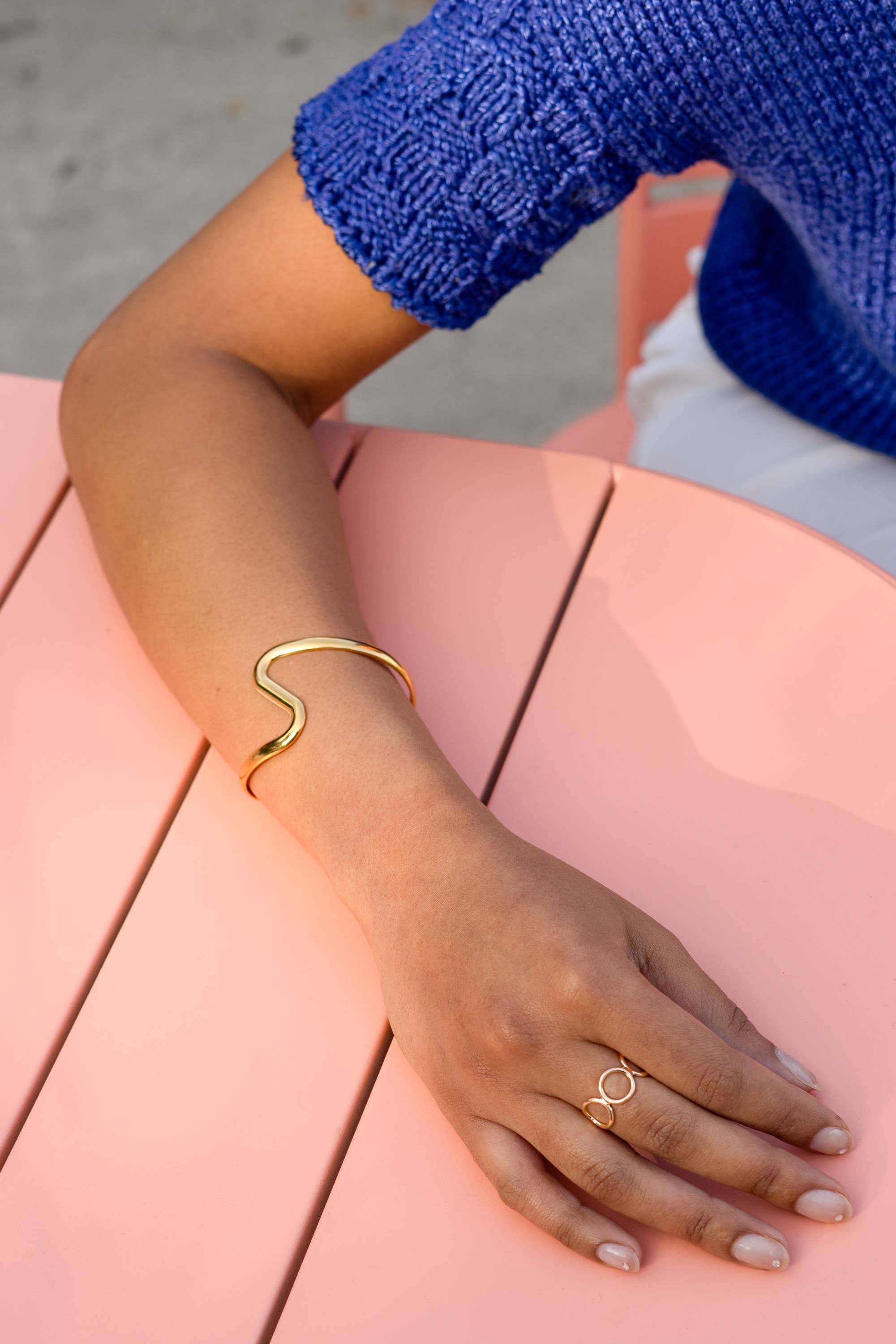 Peter and June - River Wild Cuff - 18K Gold Plated