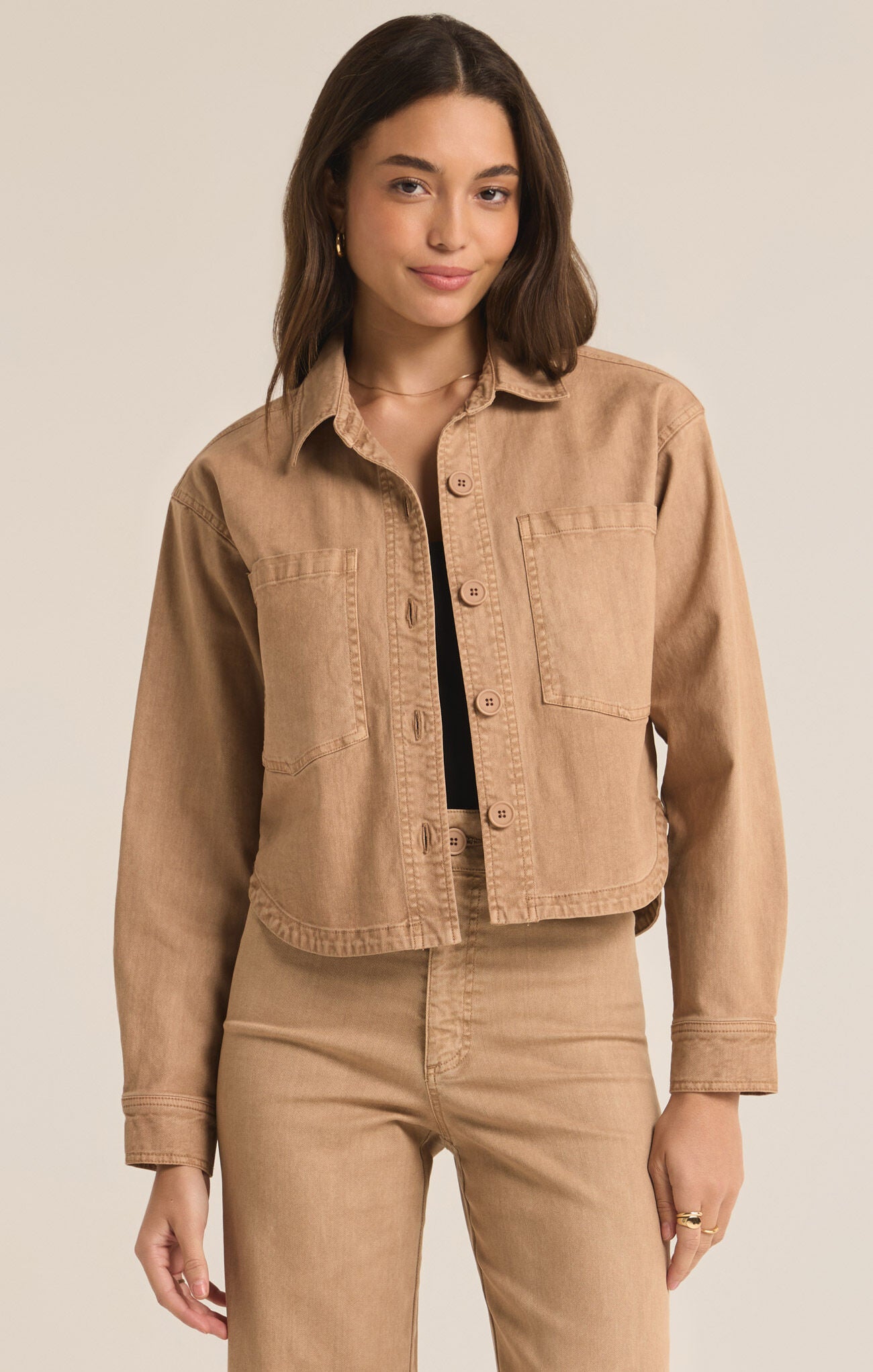 All Day cropped Denim Jacket