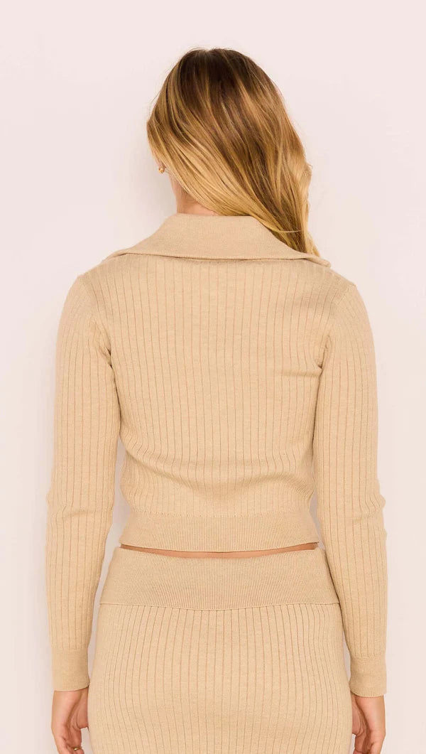Aspen Zip Front Knit