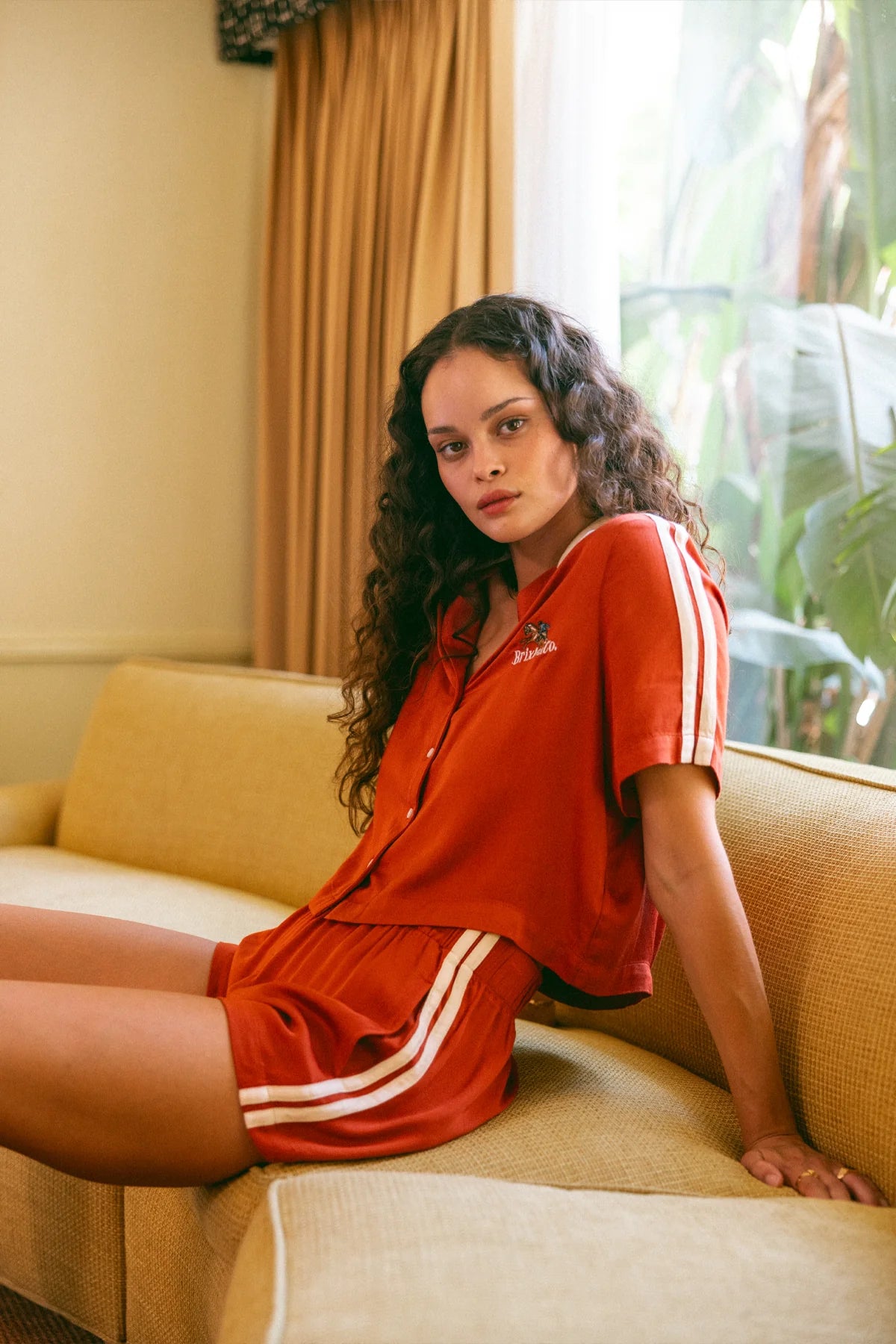 Silky Boxer Short in Burnt Brick