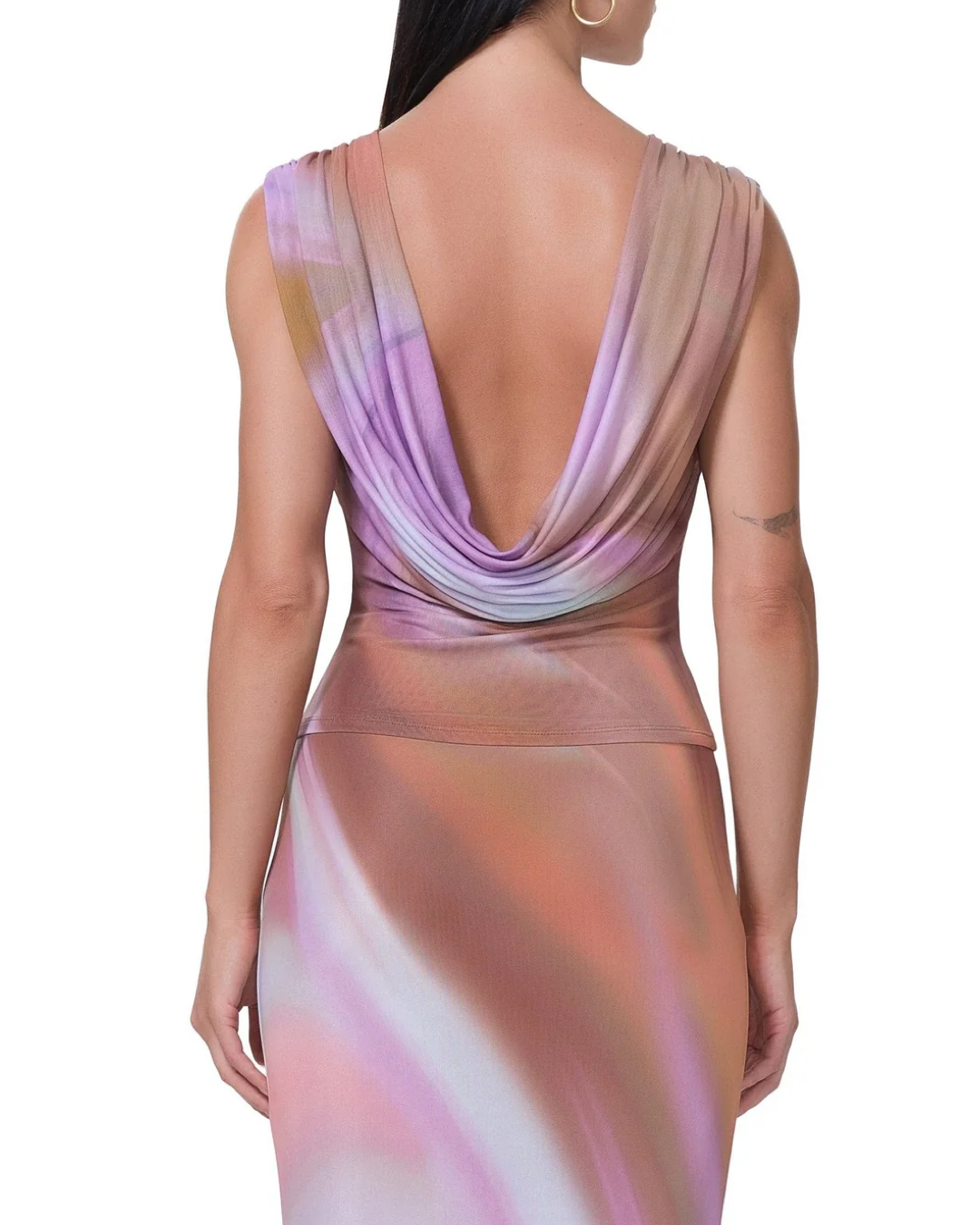 AFRM - Eline Top - Lilac Watercolor