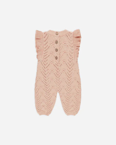 MIRA KNIT ROMPER || MELON