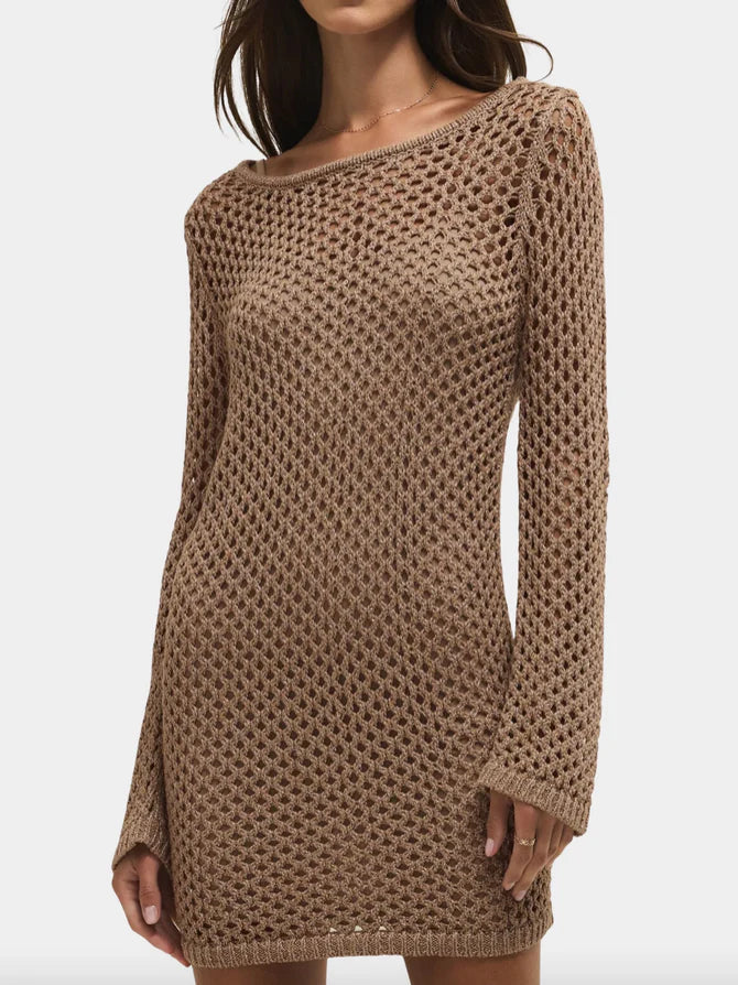 Calabria Shimmer Crochet Dress