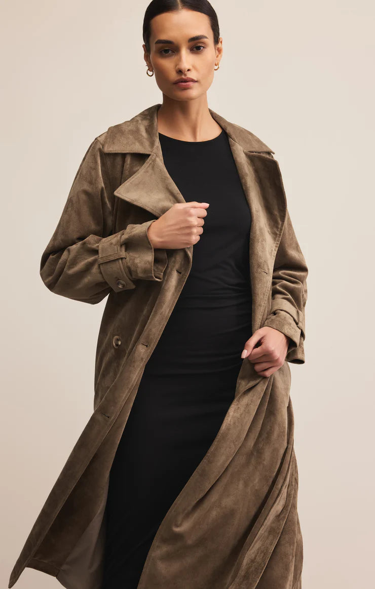 Dorian Suede Trench Retreat