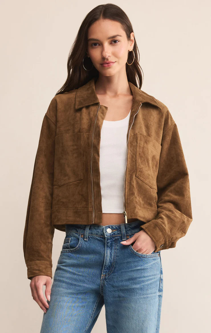 Heritage Faux Suede Jacket