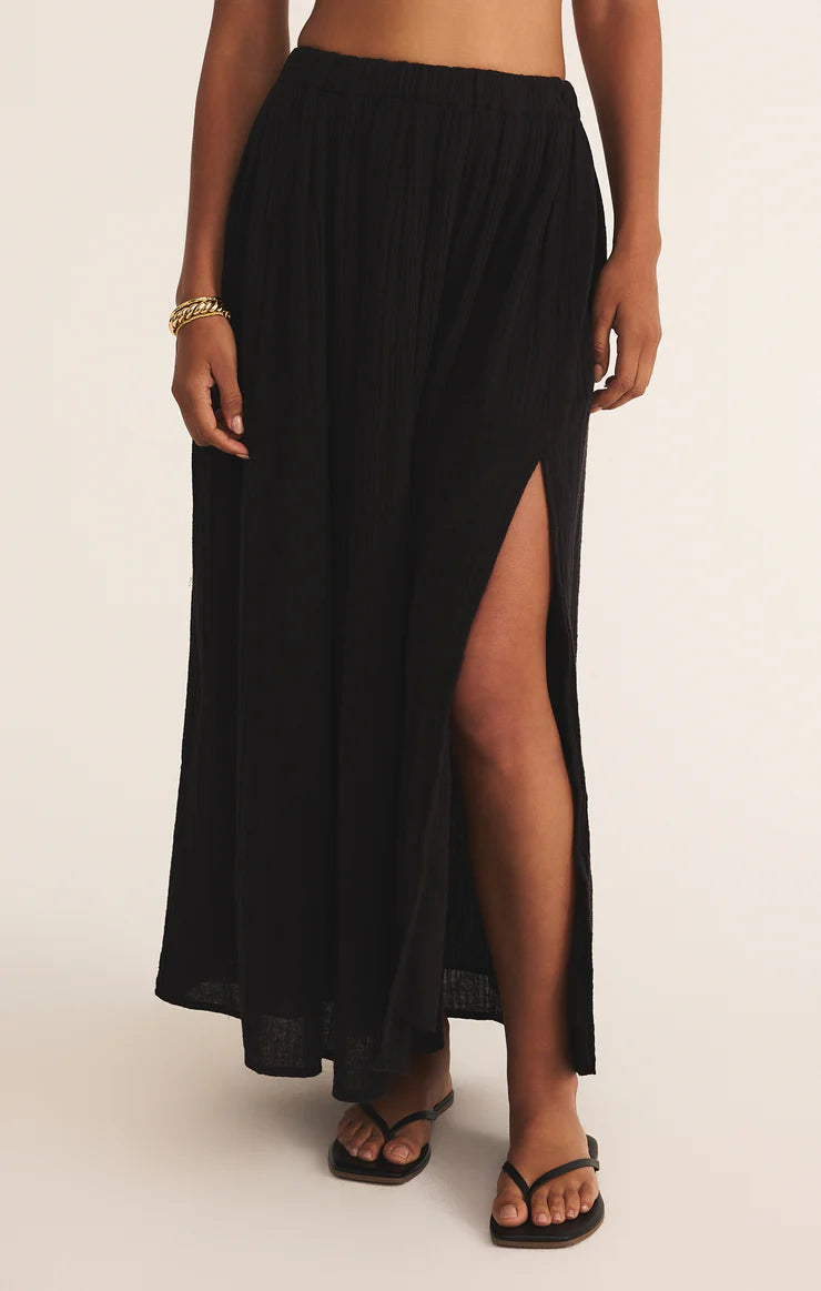 Reina Airy Gauze Midi Skirt