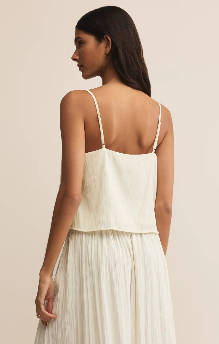 FIORE LUXE SHEEN CROPPED TANK