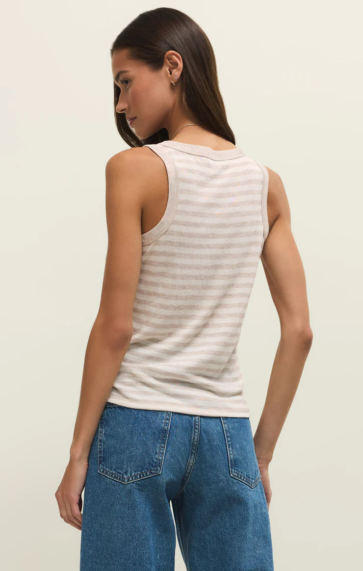 Select Striped Tank Calypso Blue Indigo