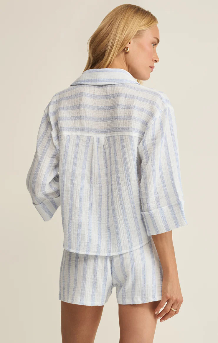 Helena Striped Gauze Shirt