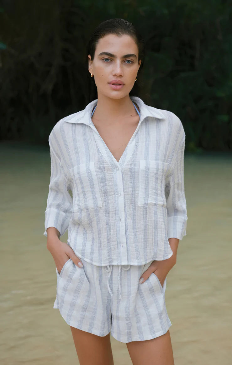 Helena Striped Gauze Shirt