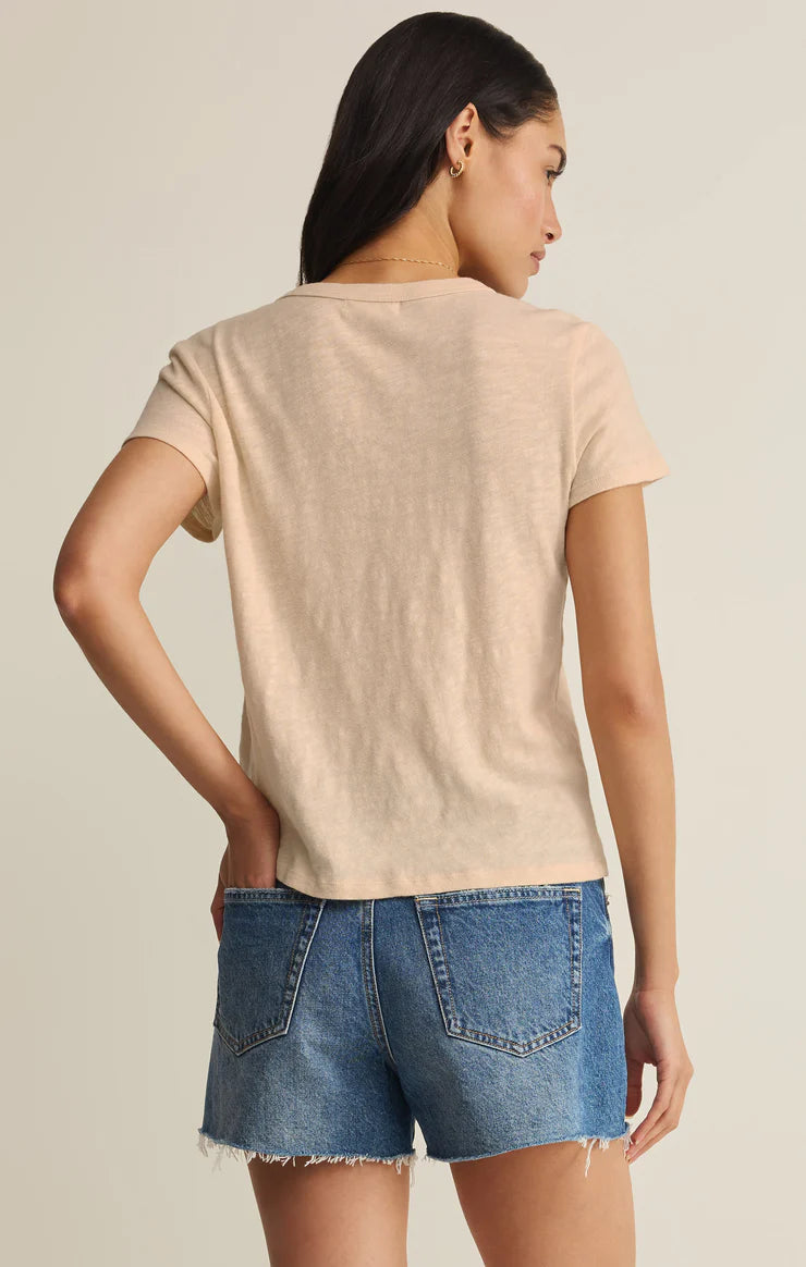 Junie Slub Tee Shirt Island Coconut
