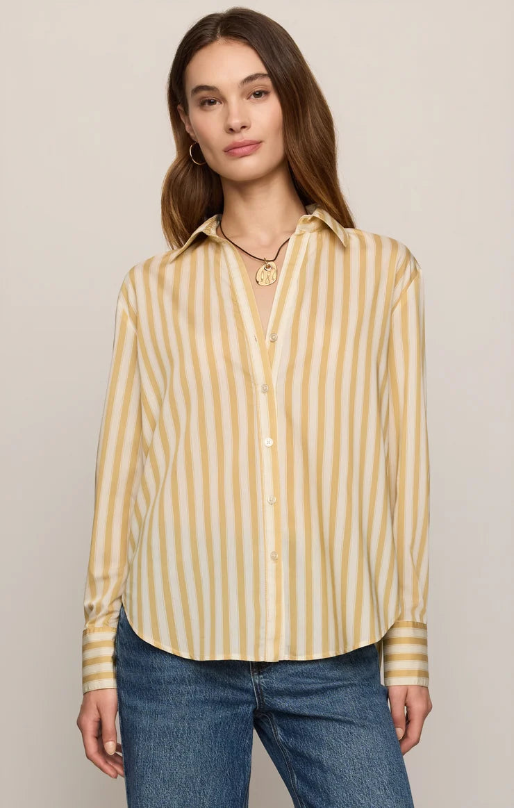 Golden Haven Stripe Button Up