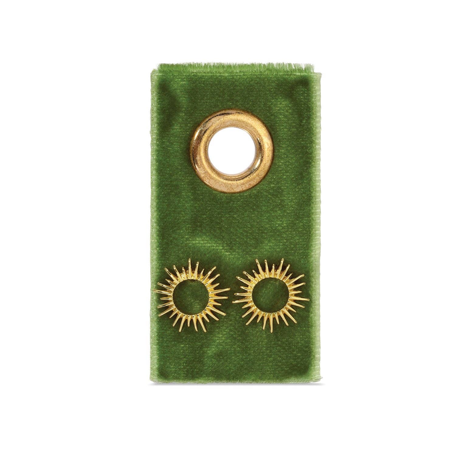 Splendid Iris - Open Sun Studs On Velvet Gift Tag