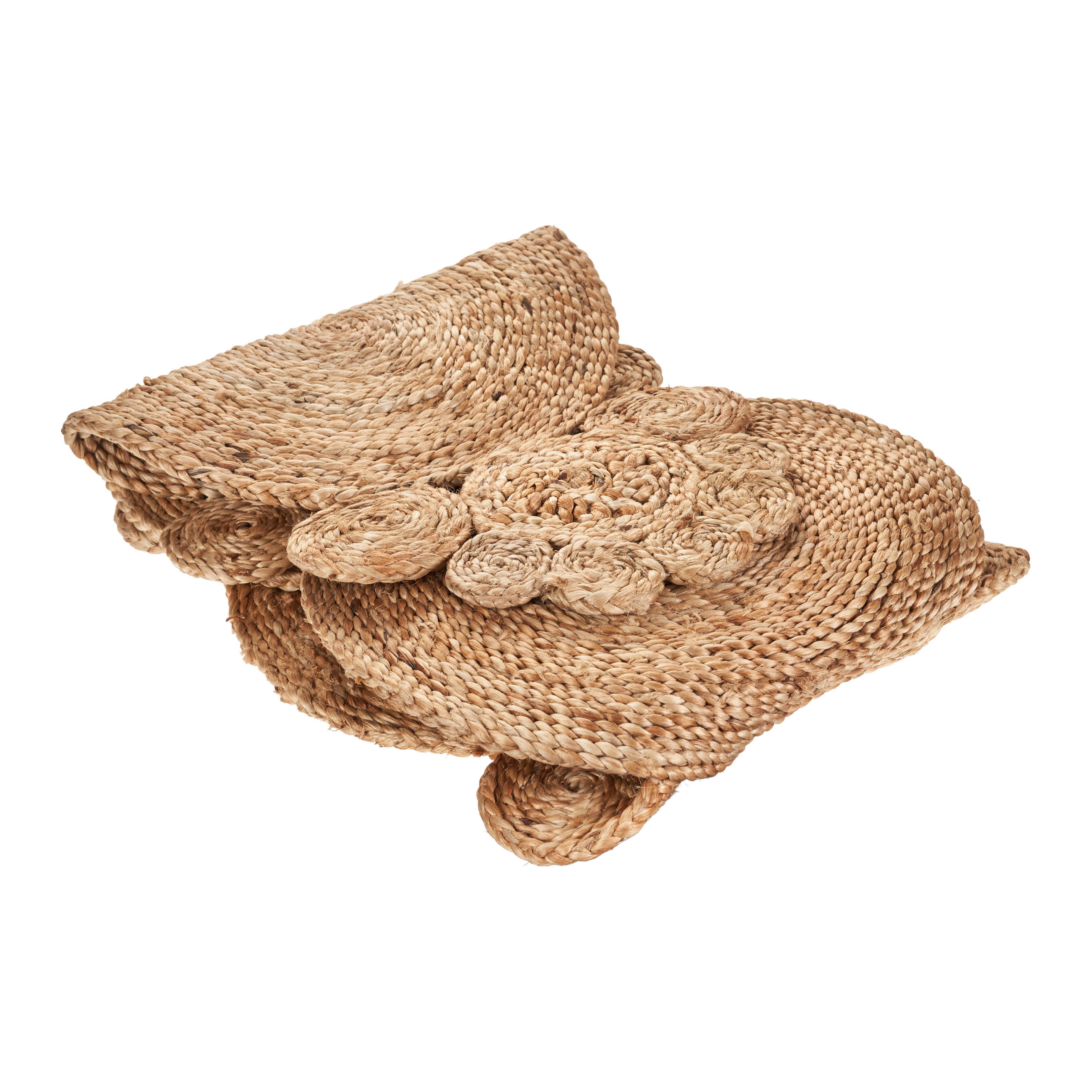 LR Home - Connected Jute Circles Table Runner