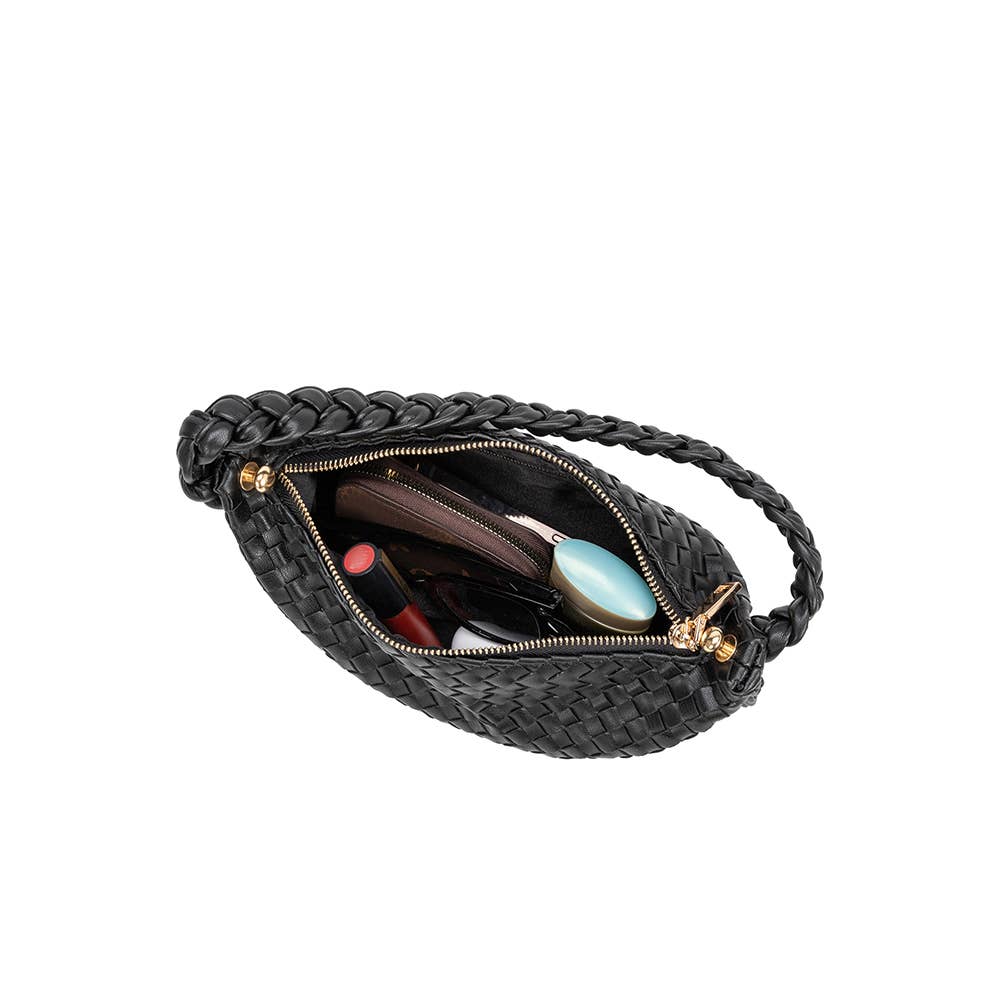 Melie Bianco - Alma Black Recycled Vegan Top Handle Bag