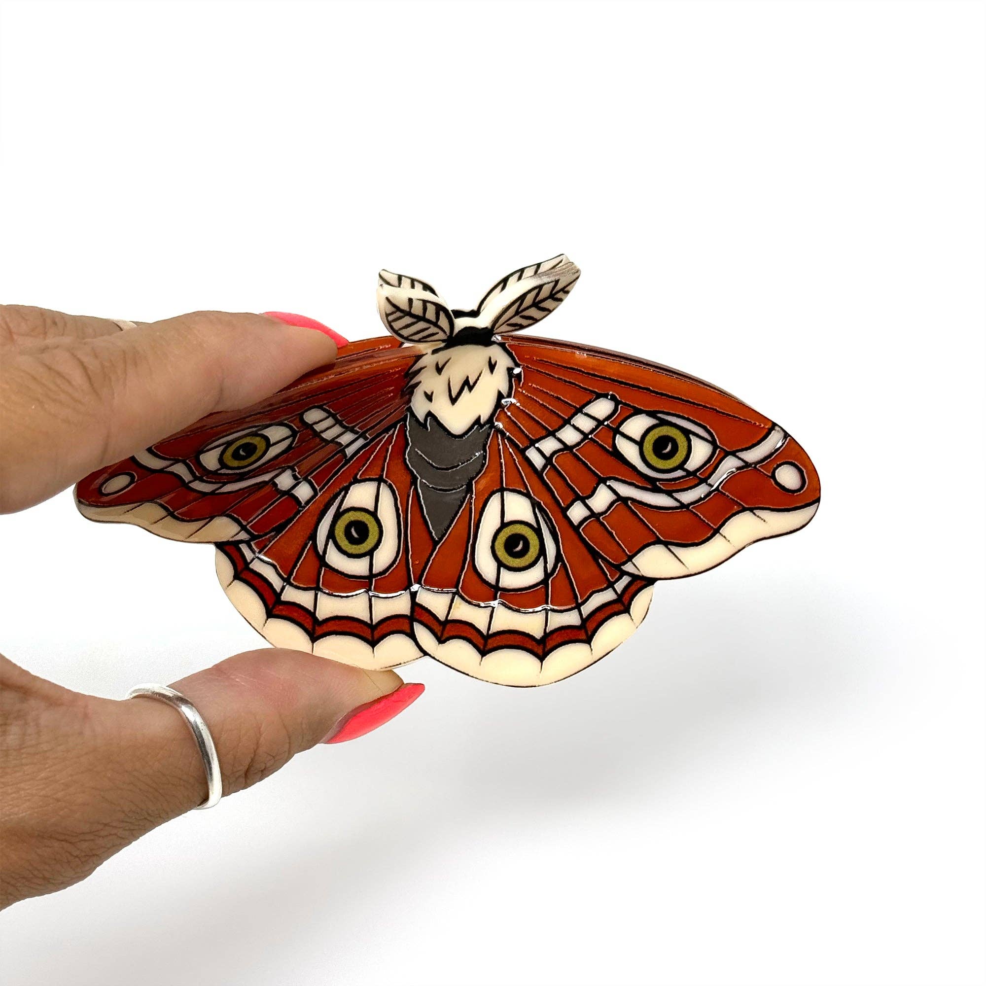 Lunar Moth Hair Claw Clip