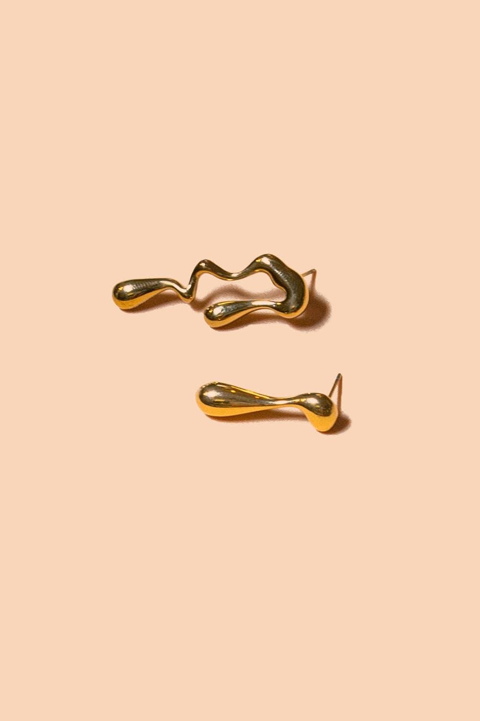 Peter and June - Vice Versa Studs - 18K Gold Plated