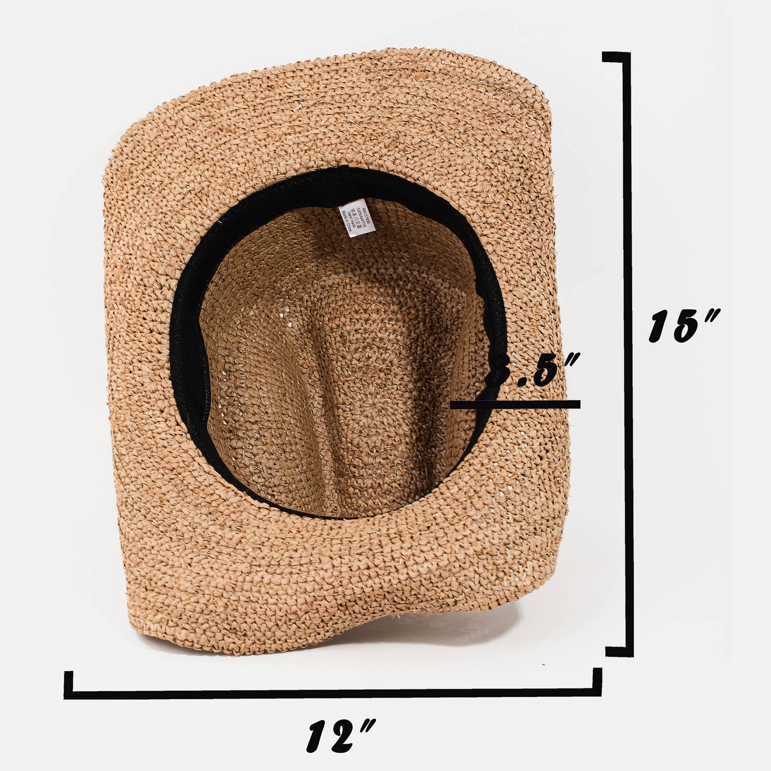 Collections by Fame Accessories - Raffia Straw Braided Hat