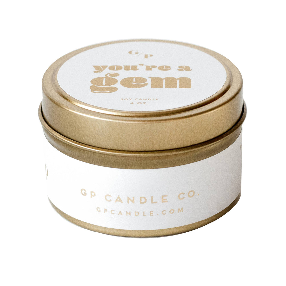 GP Candle Co. - You're a Gem Just Because 4 oz. Candle Tin