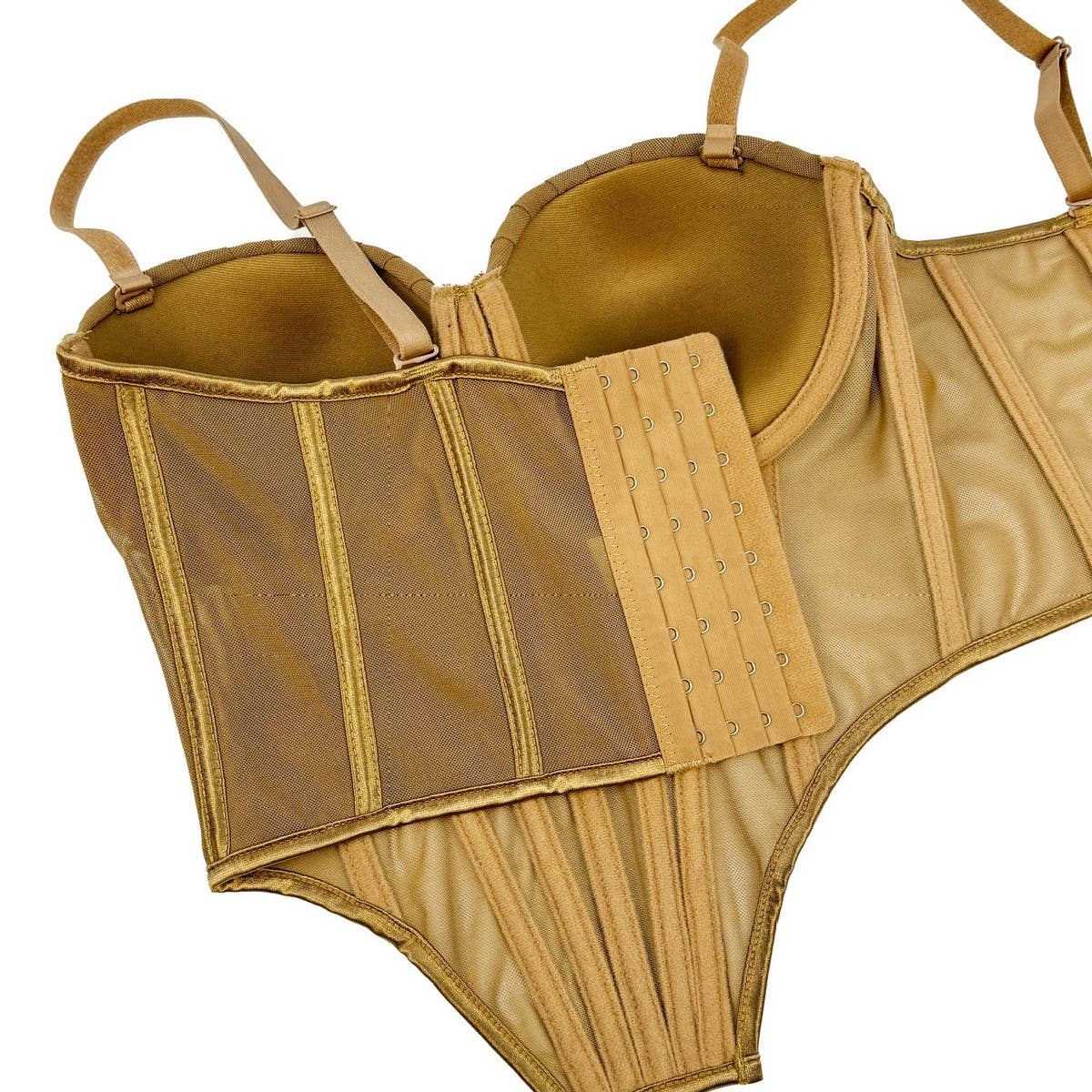 PREMIUM PLEATED HERRINGBONE CORSET WITH COASTERS