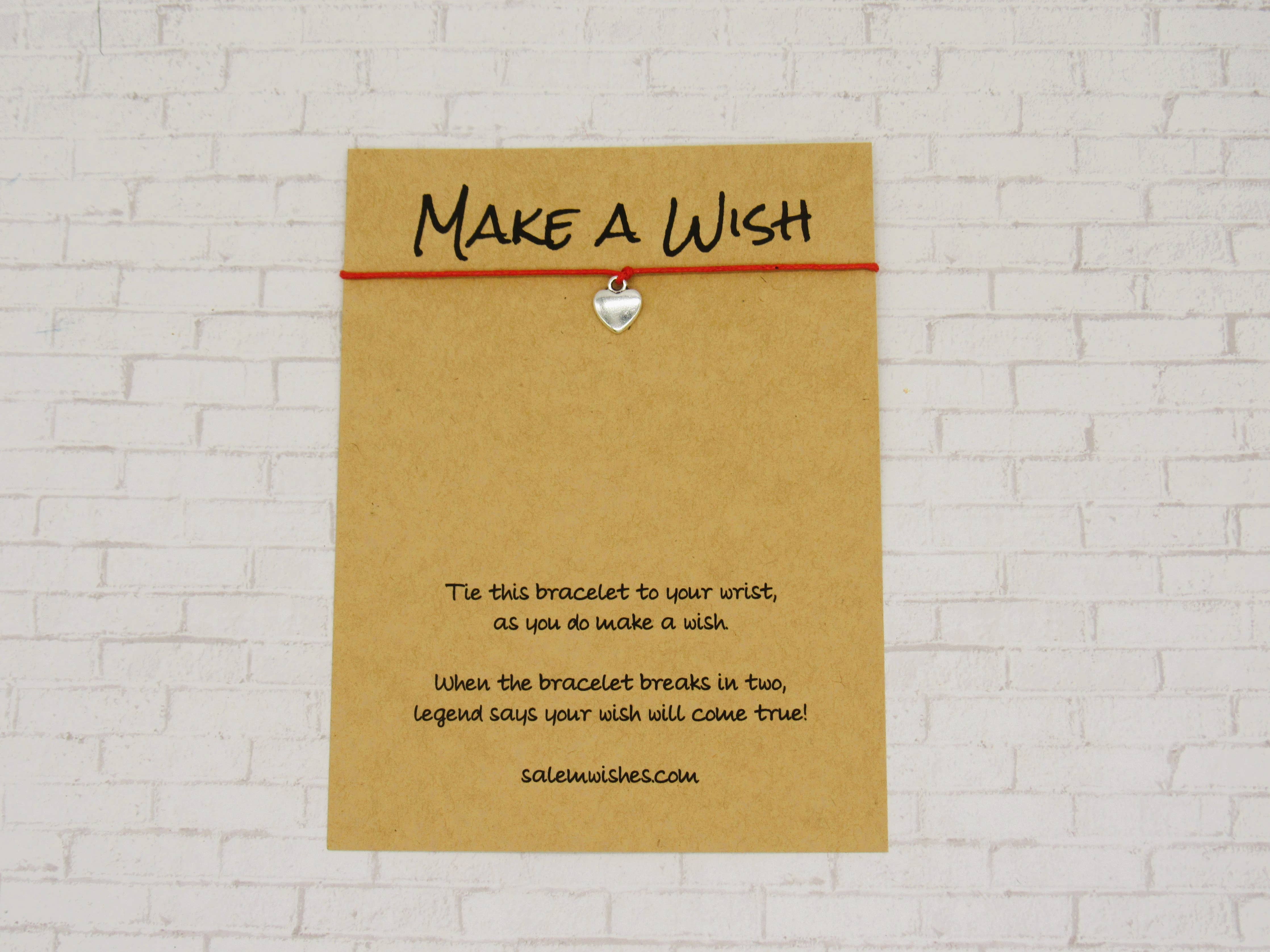 Salem Wishes - Make A Wish Heart Wish Bracelet