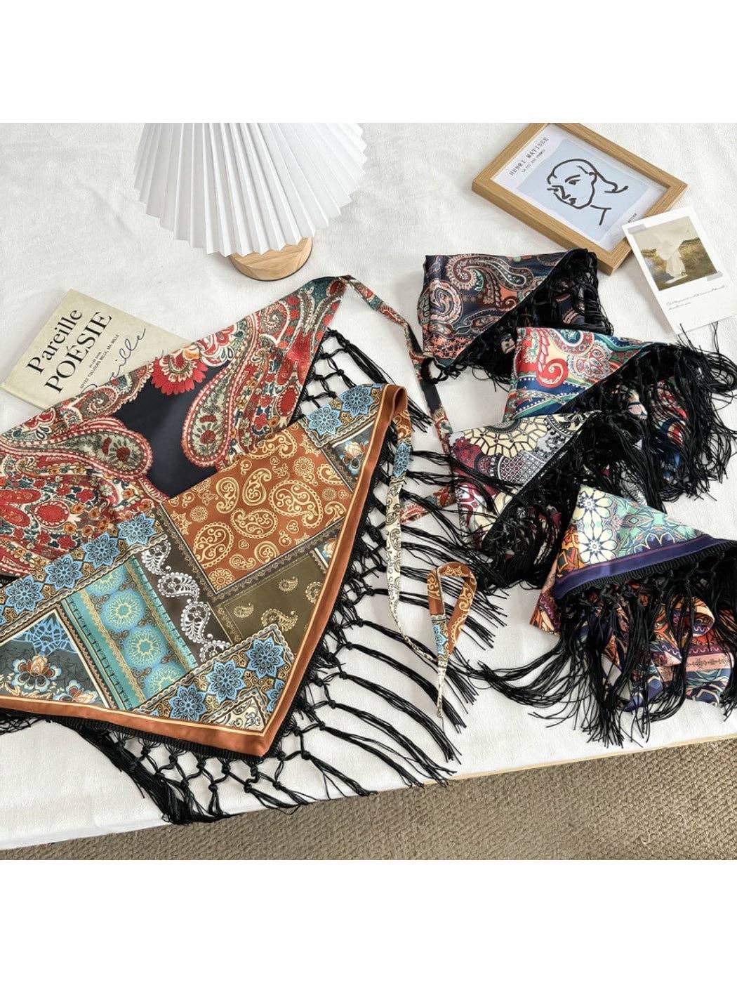 Funkyrel® Atzbranding Limited - Scarvii - Chic Fringed Fashion Triangle Bandana