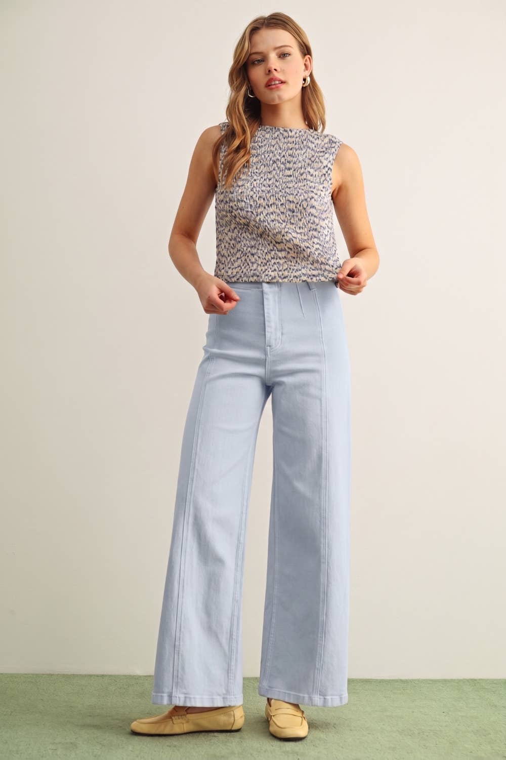 MIOU MUSE - P6982 WASHED COLOR STRETCH PANTS