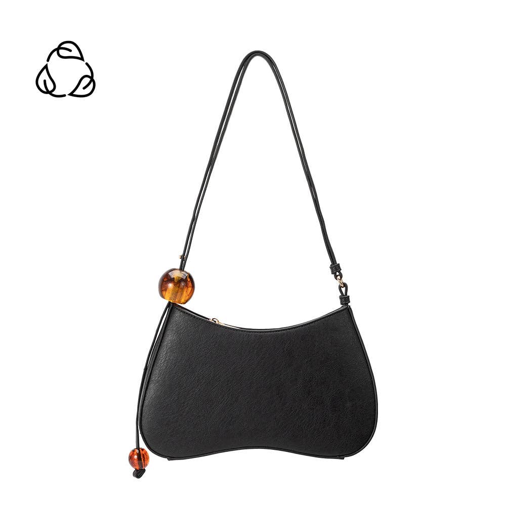 Melie Bianco - Pilar Black Recycled Vegan Shoulder Bag