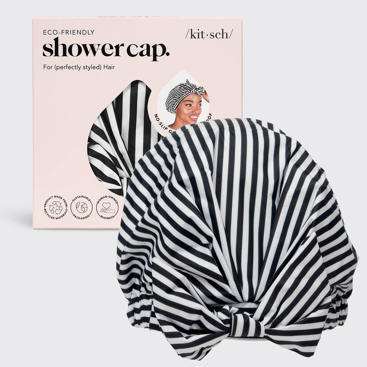 KITSCH - Luxury Shower Cap - Stripes