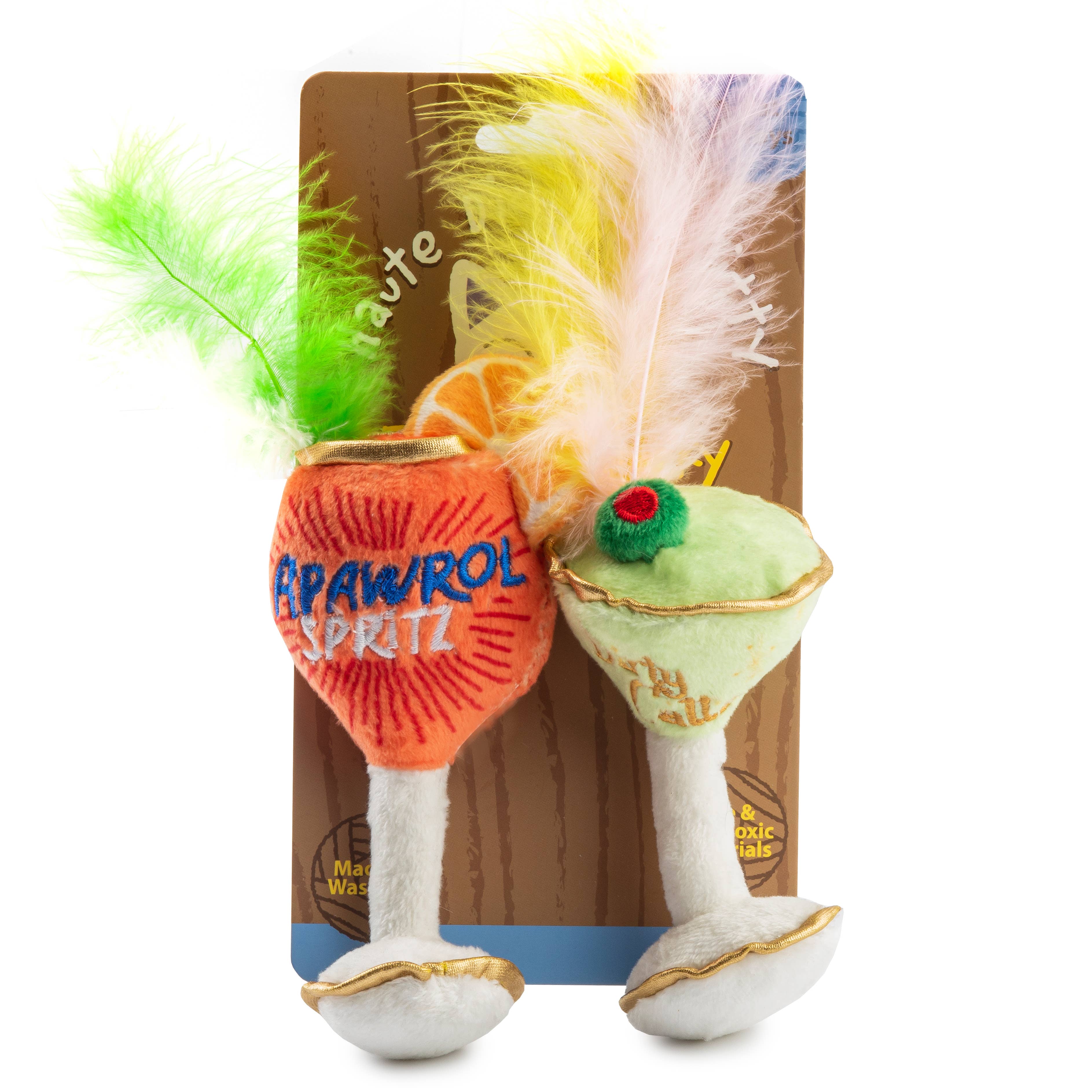 Haute Diggity Dog - Kitty Cocktails (2 cocktails) Organic Catnip Toys