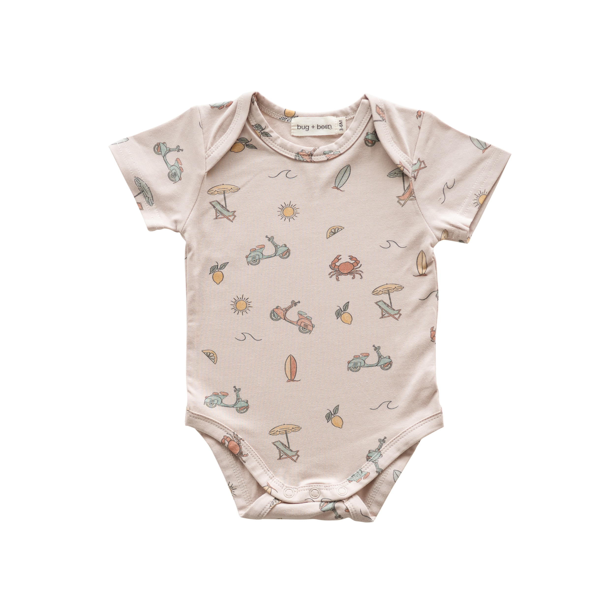 bug + bean kids - Organic Cotton Short Sleeve Bodysuit – Summer Vibes