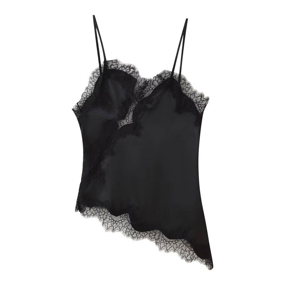 alberalkirk - Lace Trim Camisole Top Women Multiple Colors N5A411