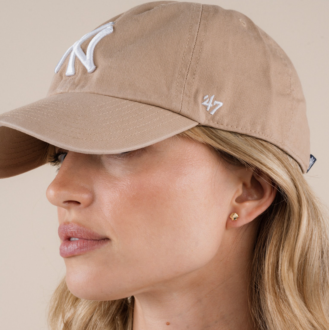 JaxKelly - Seashell - Gold Earrings