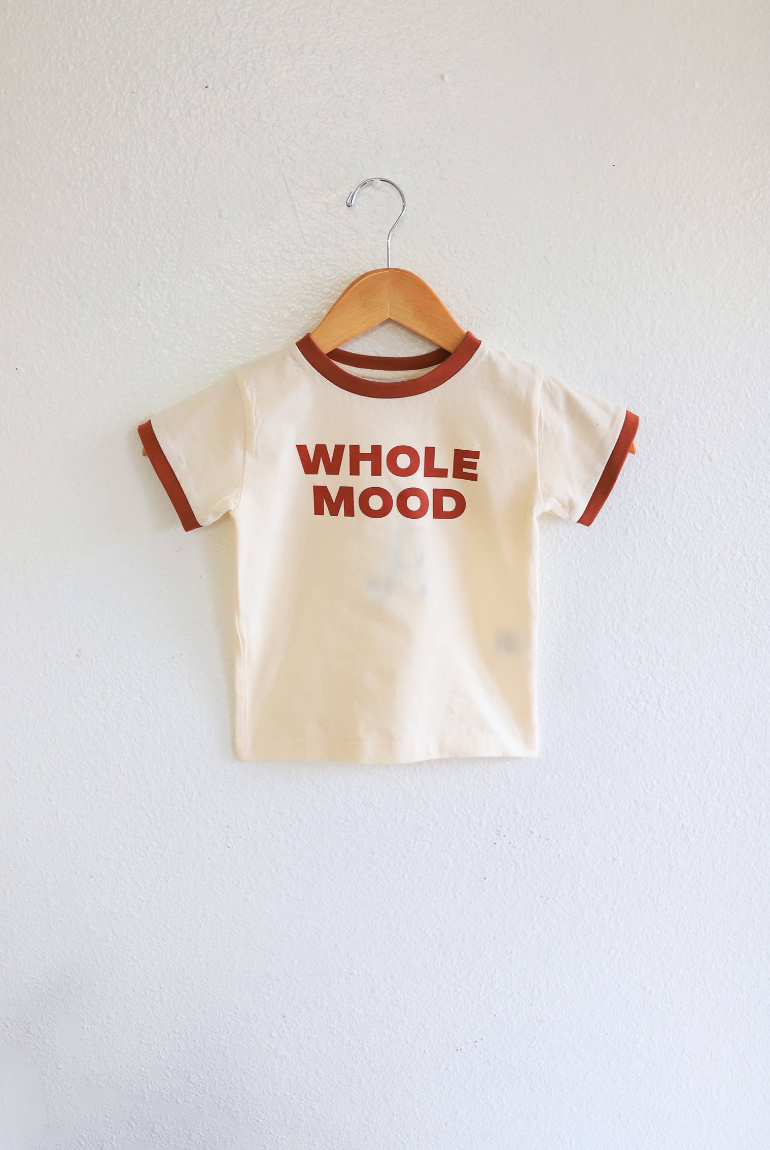 Polished Prints - Whole Mood Kids Ringer T-Shirt, boys clothing, kids clothes