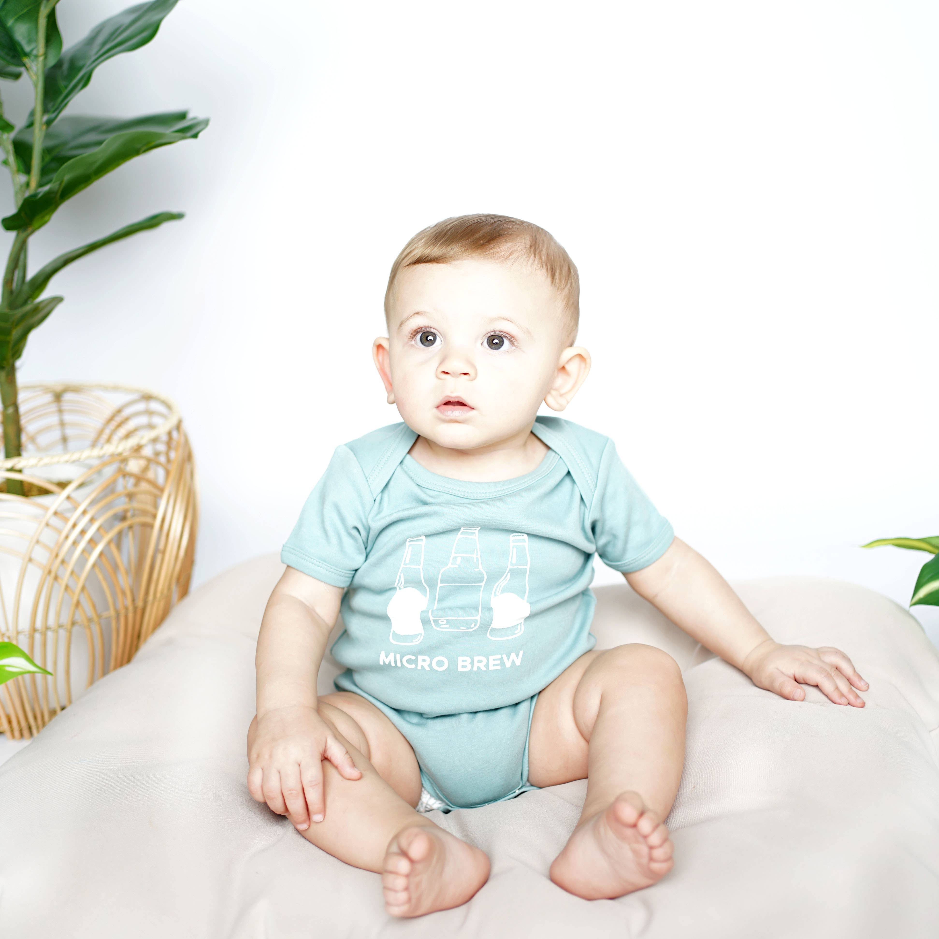 Emerson and Friends - Micro Brew Funny Baby Gift Cotton Onesie