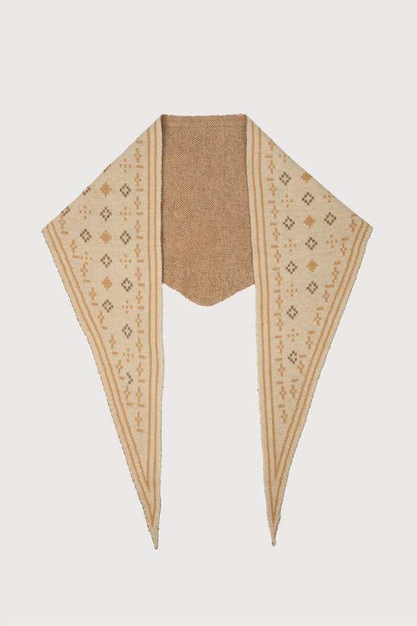 SAACHI - Foulard Knit Triangle Scarf
