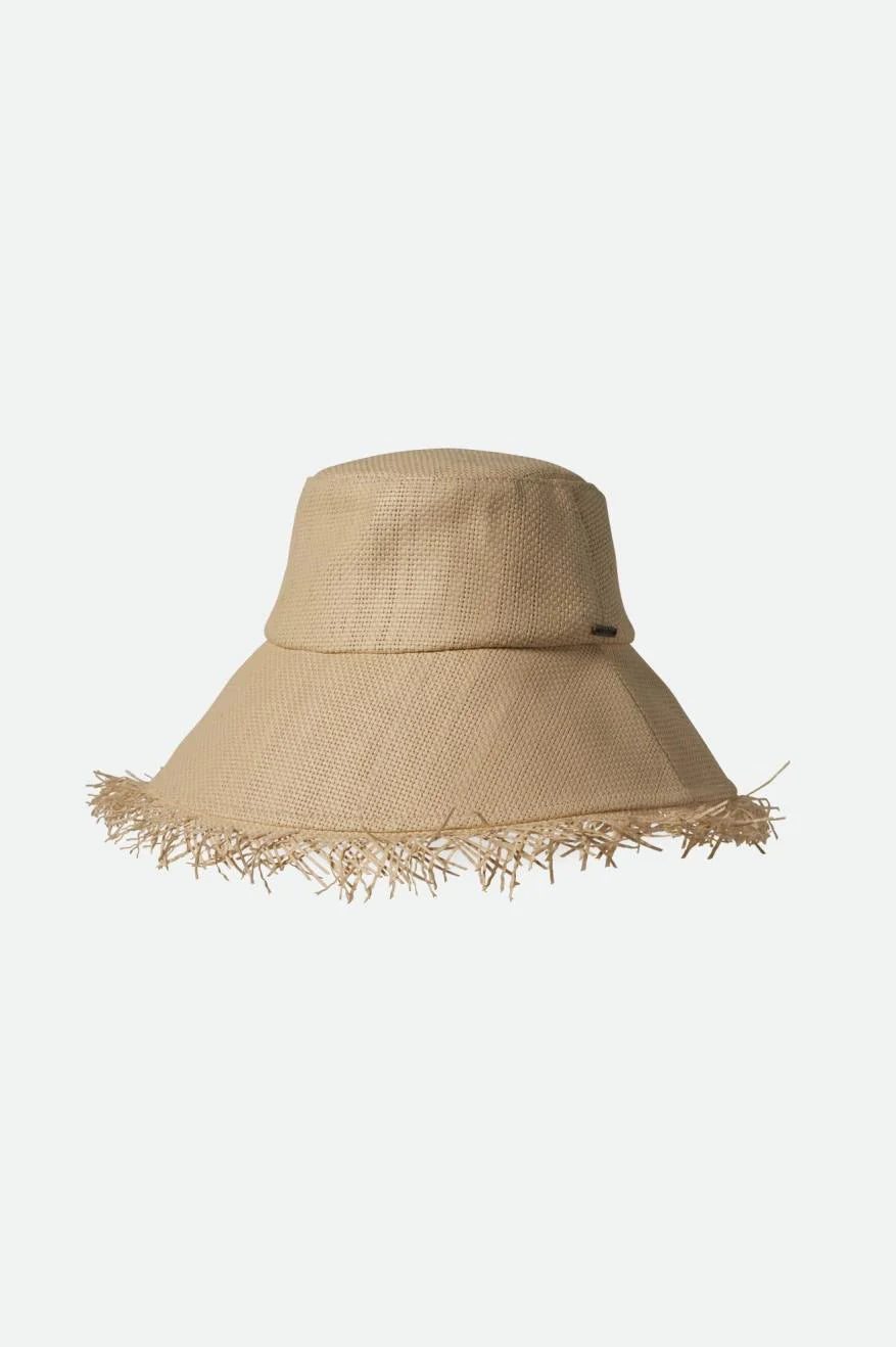 ALICE PACKABLE BUCKET HAT - NATURAL/NATURAL