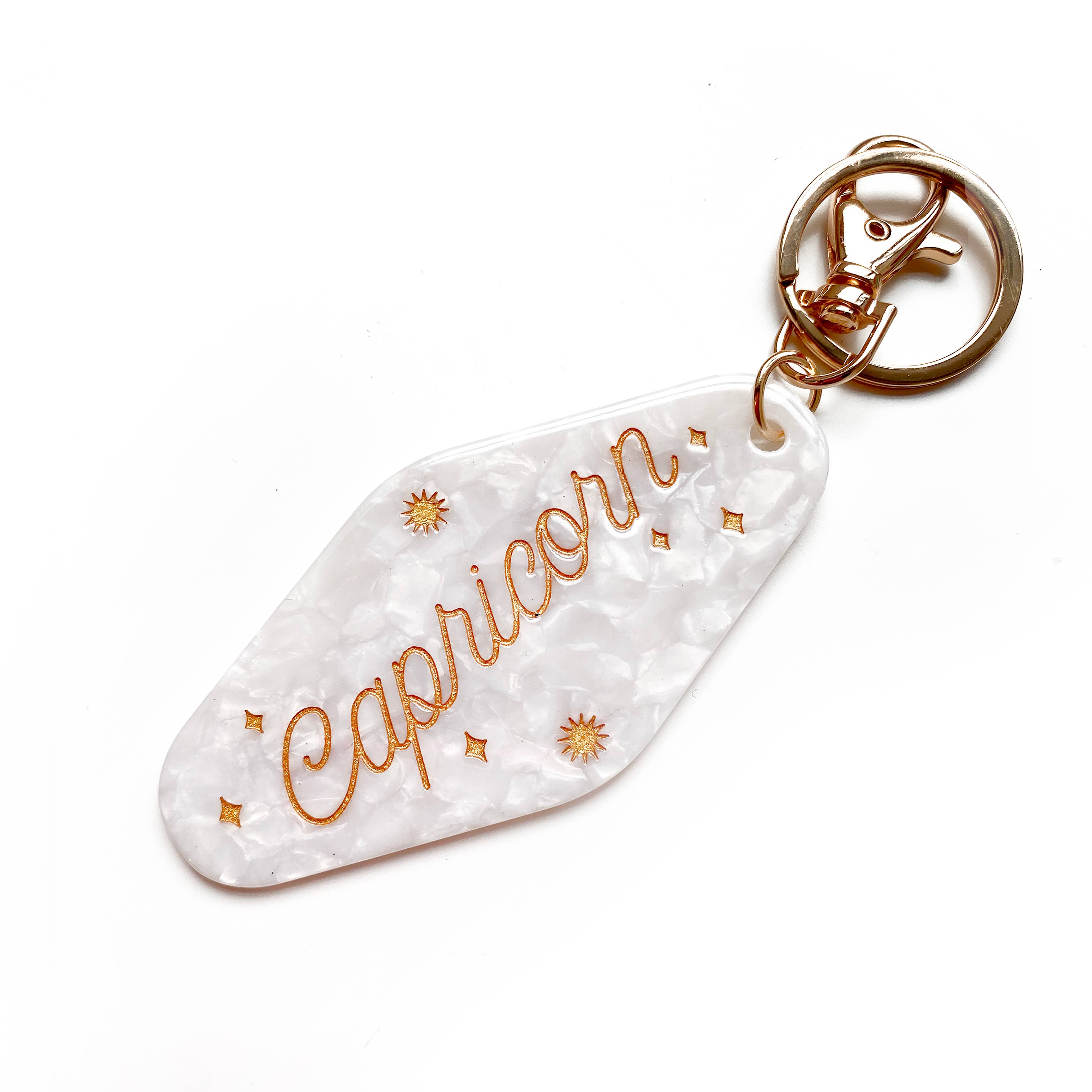 Have A Nice Day - Capricorn Horoscope Motel Keychain