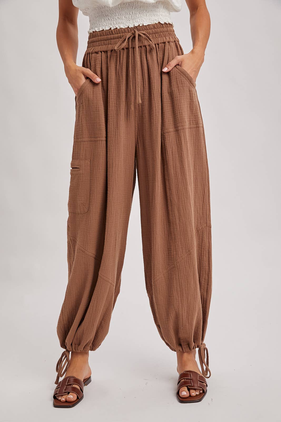 Bluivy - JOGGER HAREM DRAWSTRING PANTS