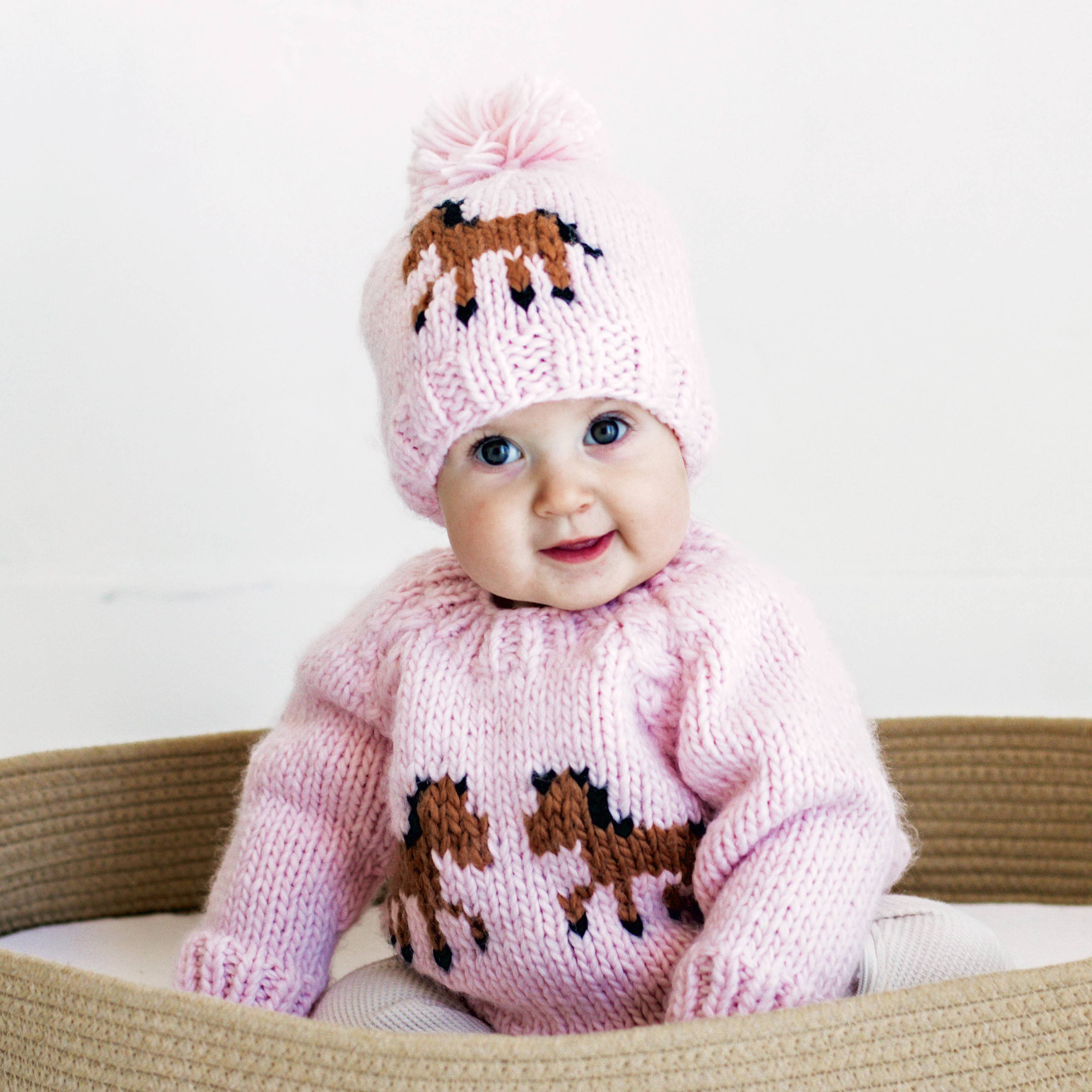 Huggalugs - Pony Sweater Blush for Baby & Toddler