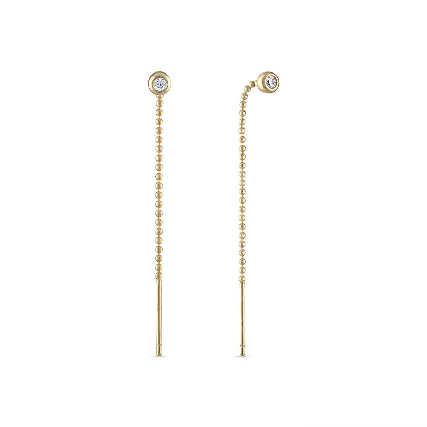 SKN Collections - Beaded Chain Ear Threaders