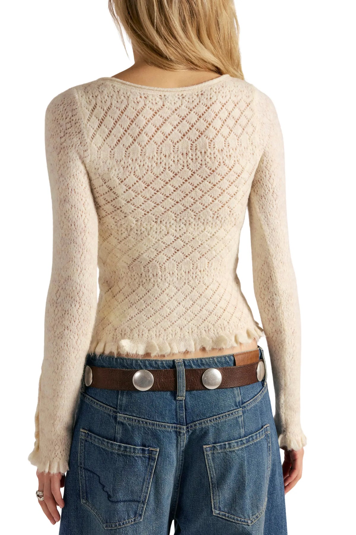 LOVE CARDI / WINTER WHITE HEATHER