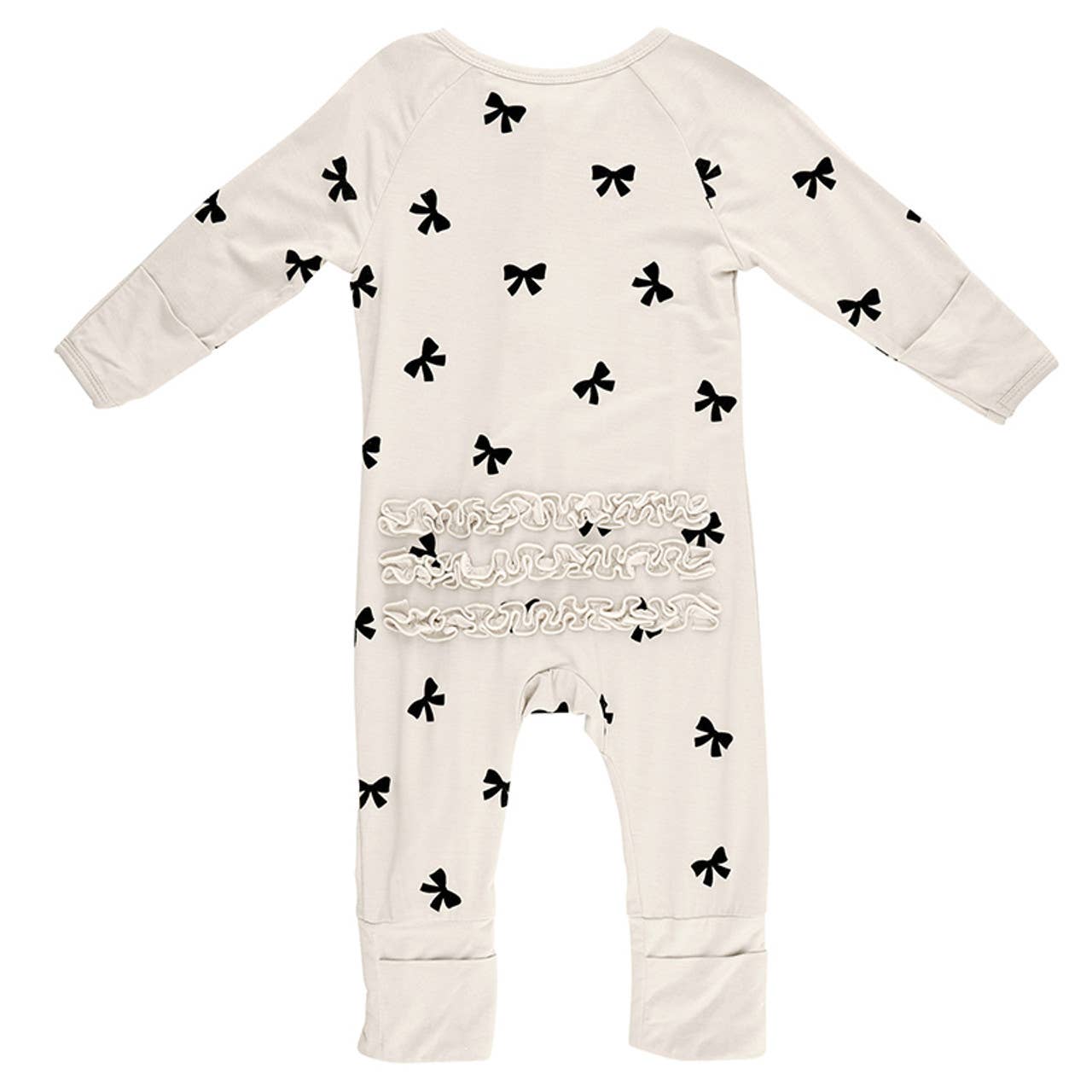 Stephan Baby by Creative Brands - Cozy Romper with Ruffles - Bow