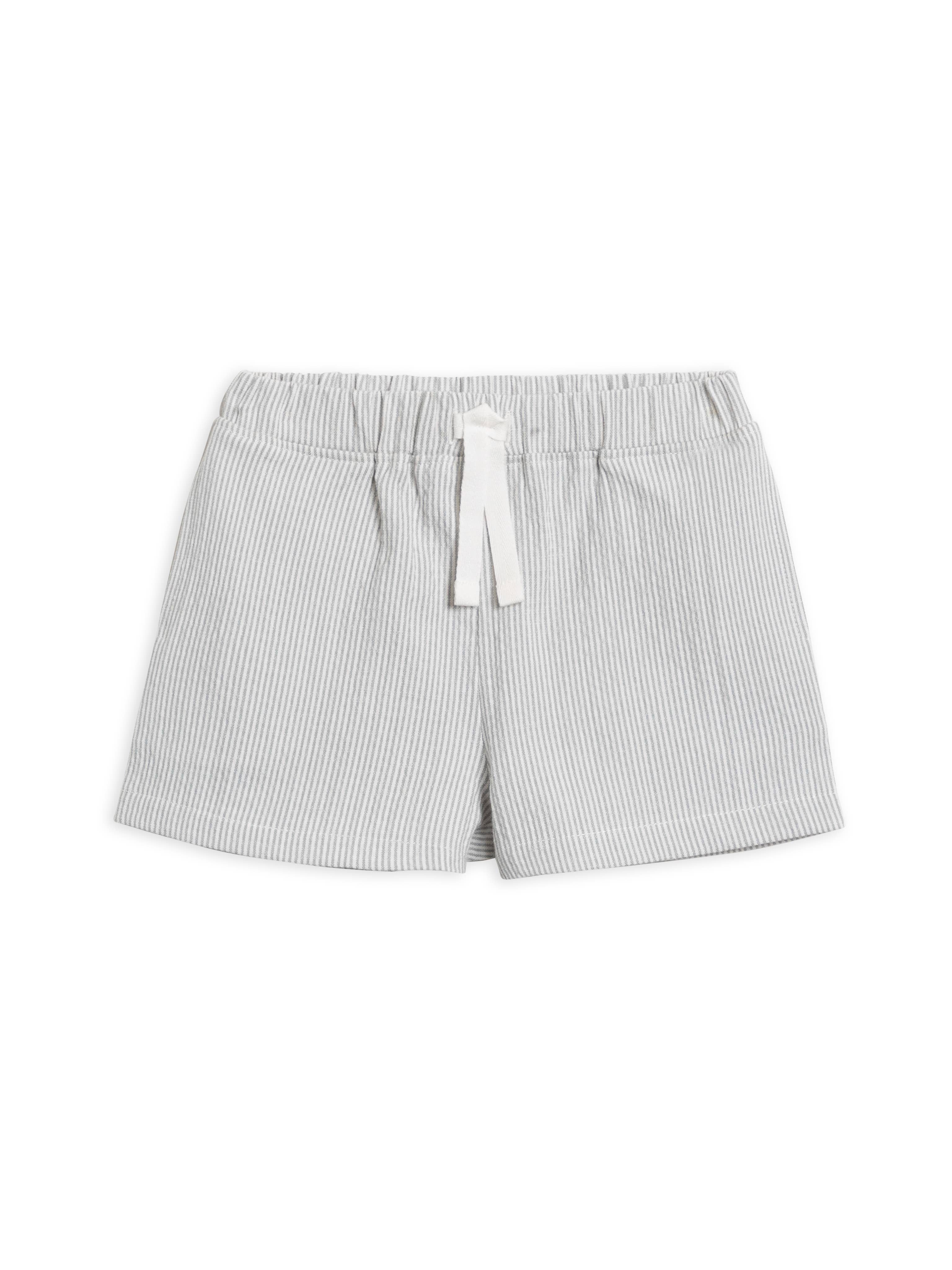 Colored Organics - Organic Kids Nixie Seersucker Short - Shore Stripe / Mist