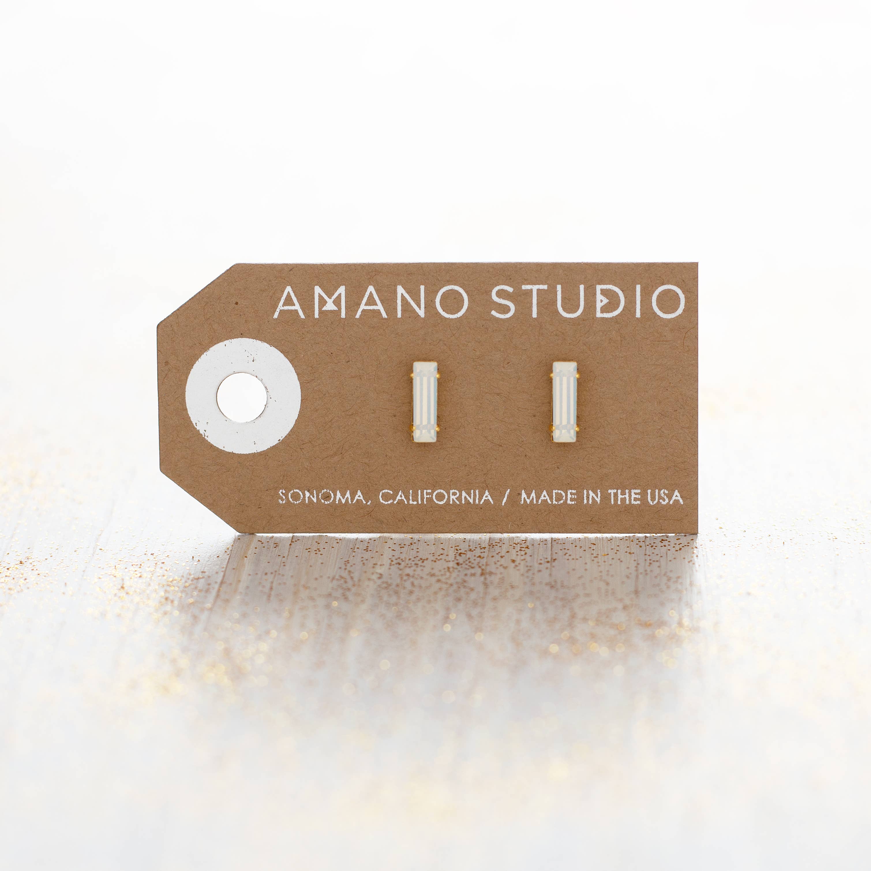 Amano Studio - Baguette Crystal Stud Earrings