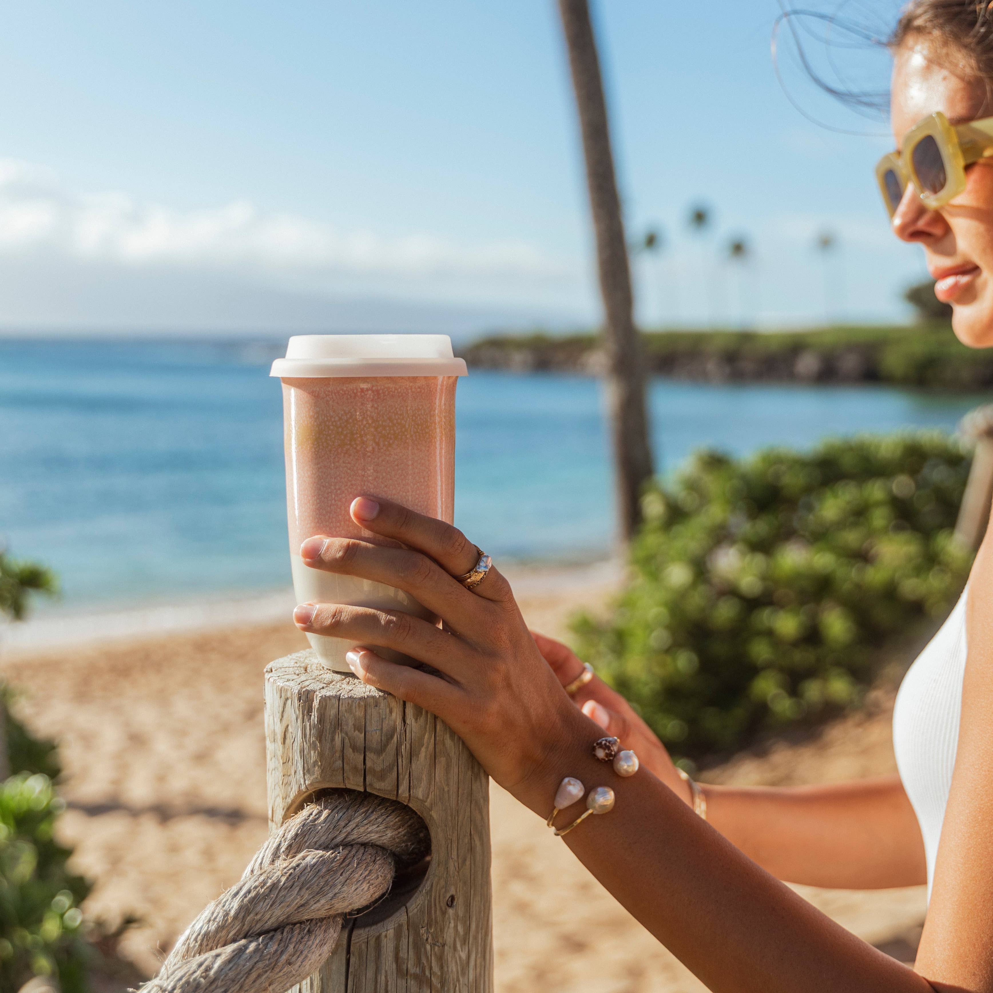Nova Ceramics Travel Mugs - Afterglow Cup 16oz (Includes Lid & Band)