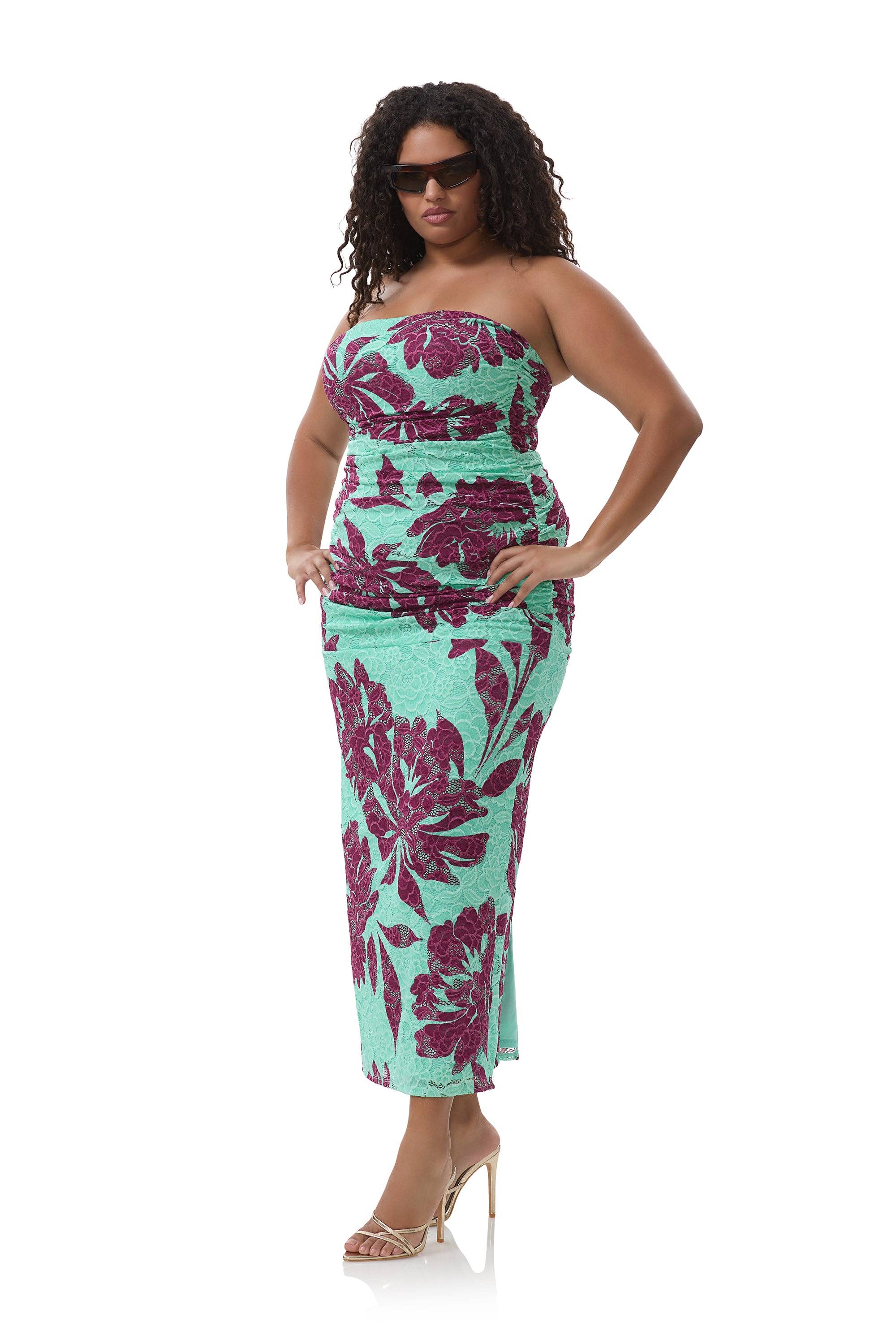 AFRM - Marlo Dress - Aqua Tropical