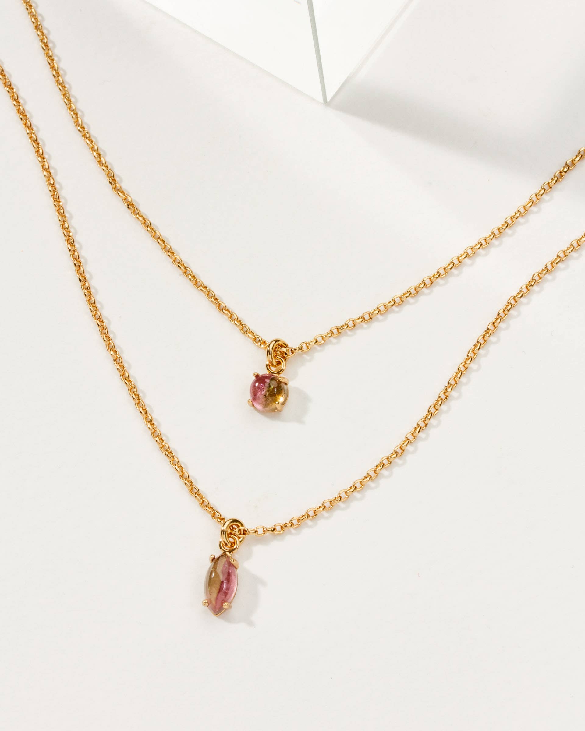 Luna Norte - Four Letter Word Necklace - Pink Tourmaline