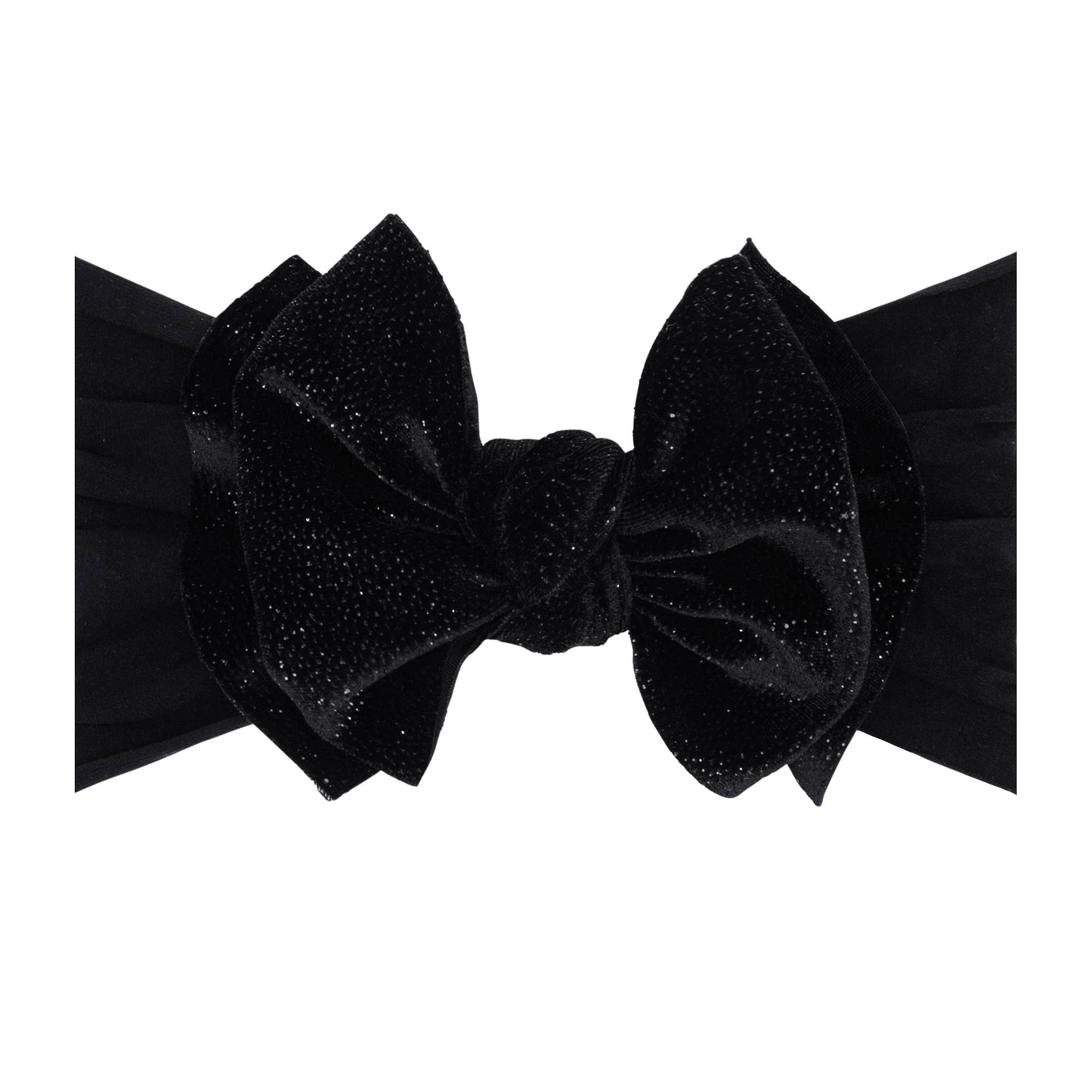 Baby Bling Bows - Baby Bling® Velvet FAB® soft nylon headband with velvet bow